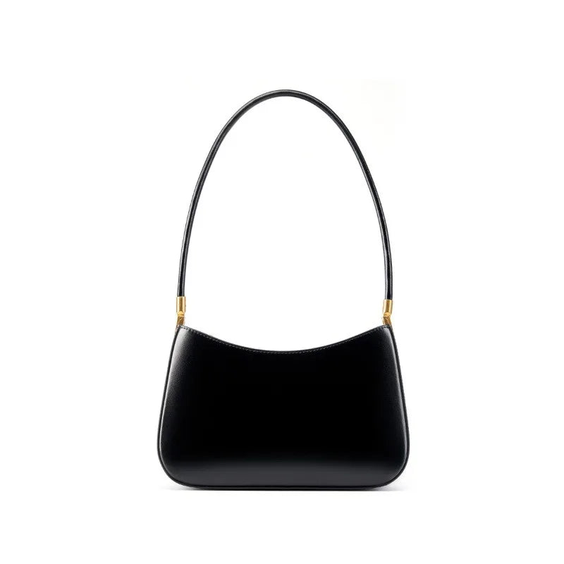Zency French High-End Leather Underarm Bag Red Shoulder Handbag for Women Luxury Designer Sac for Lovers Wife Girlfriend