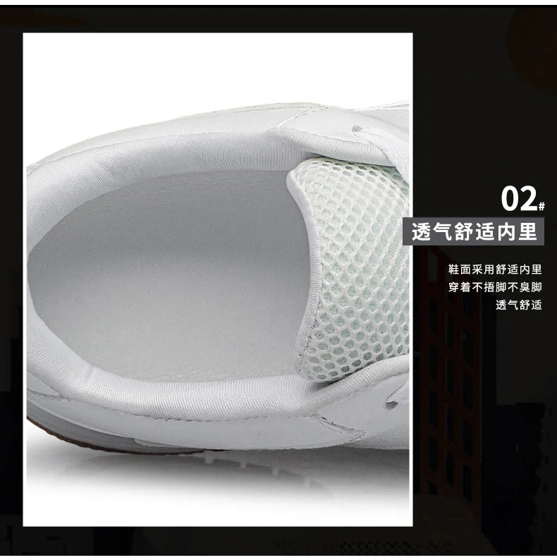 Men Genuine Leather Casual Shoes Men Sneakers Men Skateboard Shoes Comfortable Platform Male Footwear Height Increase Insole 6-8