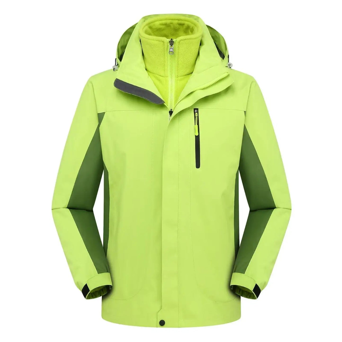 Outdoor Assault Jacket Men Women Two-piece Set With Plush And Thickened Team Uniform Workwear Print Logo Autumn Winter Jacket