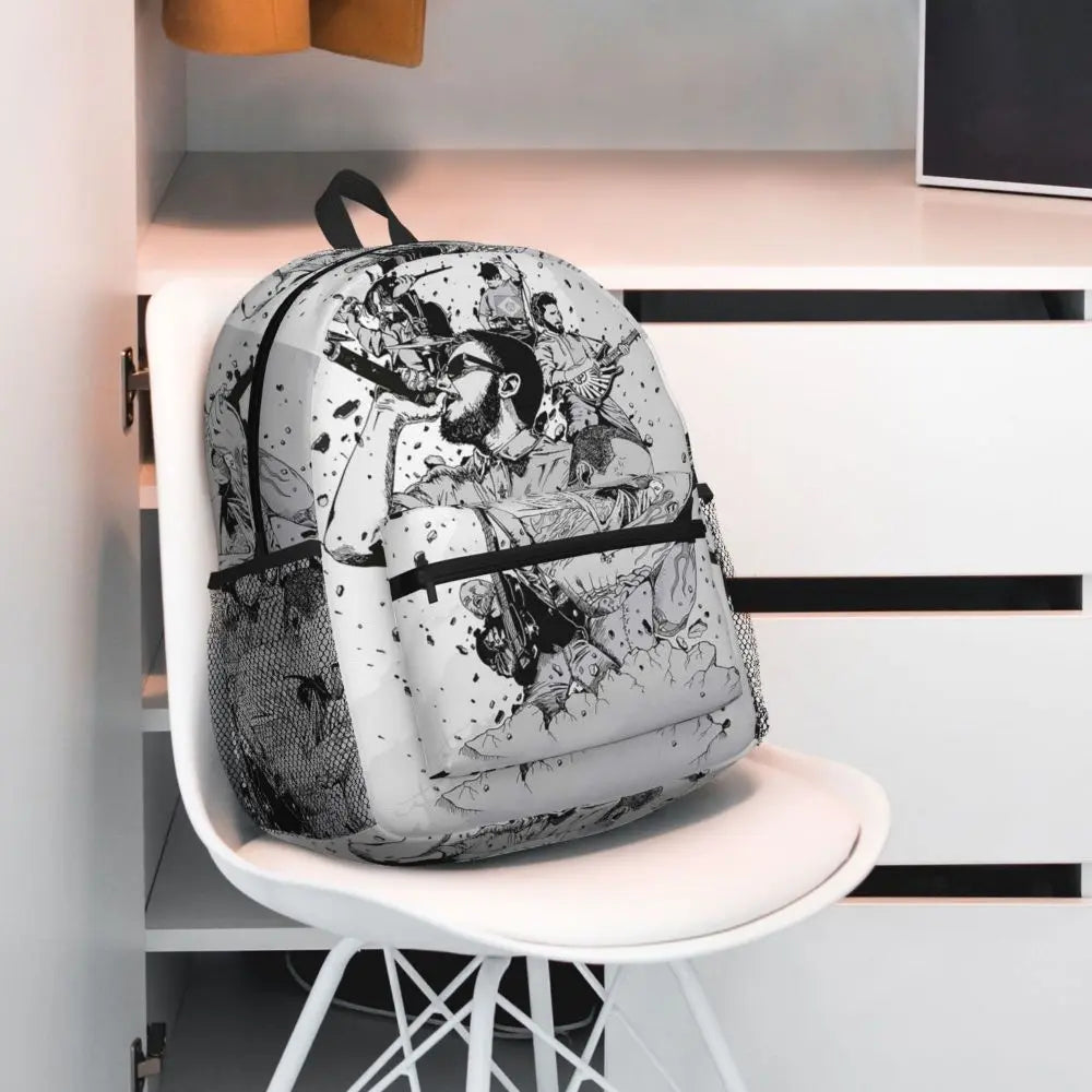 L-Linkin-S P-Park-S Band Student Backpack School Bag Hiking Travel Daypack for Boys Girls Fashion Bookbag Shoulder Bags