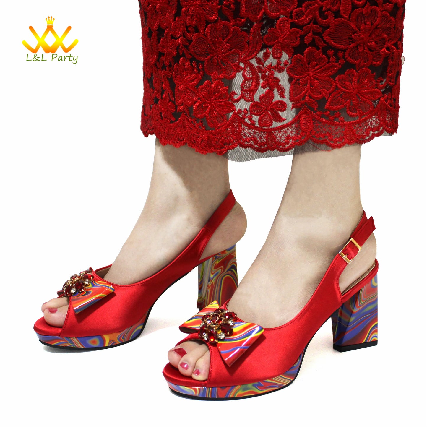 Coffee Color INS Hot Sale New Arrivals 2024 Italian Design Shoes Matching Bag Set Super High Heels Pumps for Garden Party