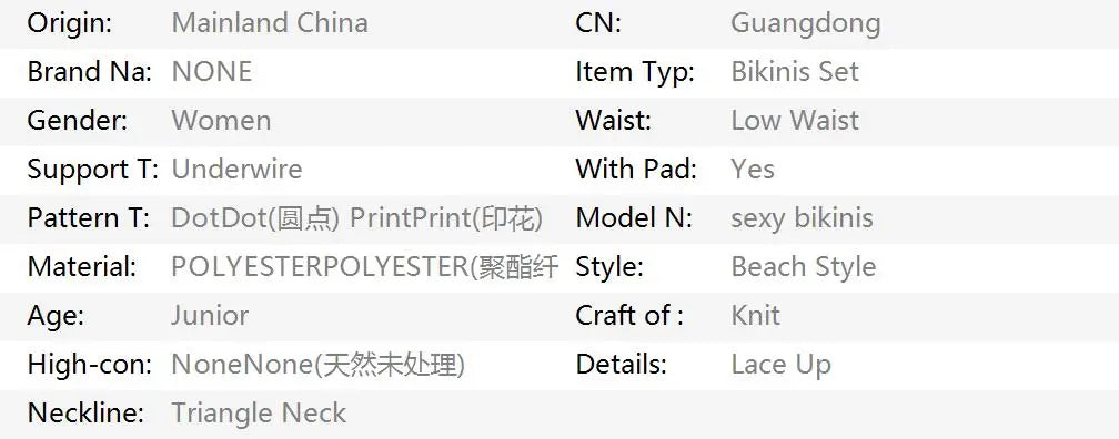Sexy 3Piece Set Swimsuit Women's Bikini Summer Beach Y2k 2000s Polka Dot Fashion Chic Streetwear Backless Casual Top Gyaru Chic