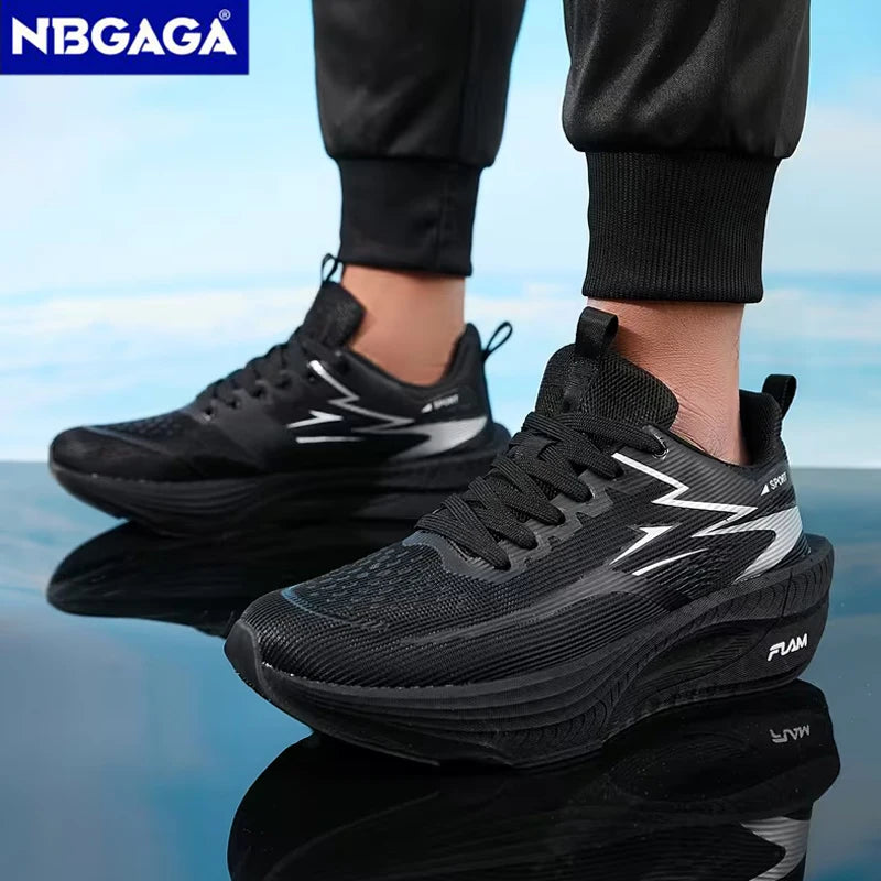 Men's Running Shoes Breathable Lightweight Non-slip Marathon Sneakers Outdoor Comfortable Athletic Walking Casual Trainers