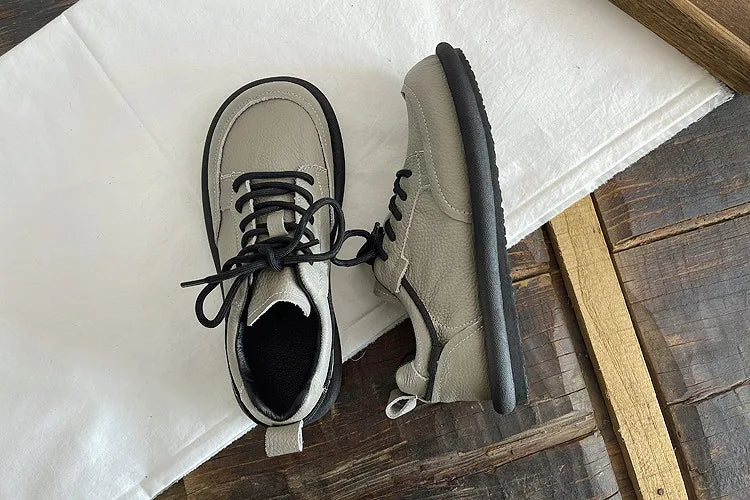 Careaymade-Genuine leather Spring single shoe soft comfortable flat shoes Cow leather low-top flats shoes,vintage women's shoes