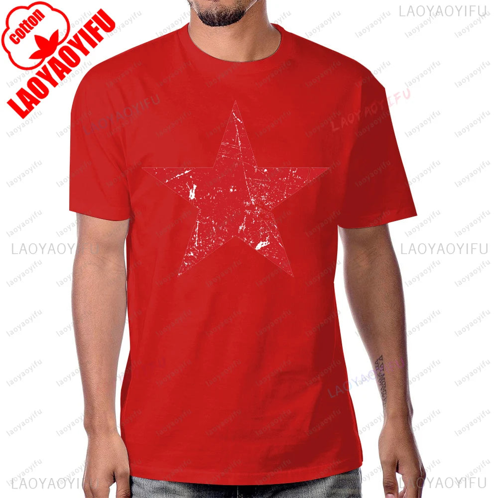 Red Star Soviet Che Guevara Revolution CCCP USSR RETRO Graphic T Shirts Woman Man Vintage Style T-shirt High Quality Cotton Tops