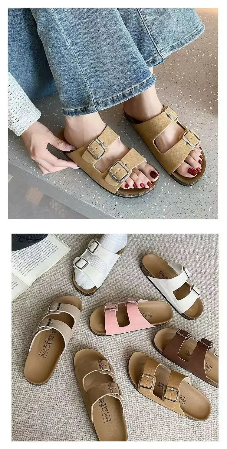 Fashionable modern men's and women's sandals are comfortable and versatile for summer, beach, and outdoor use