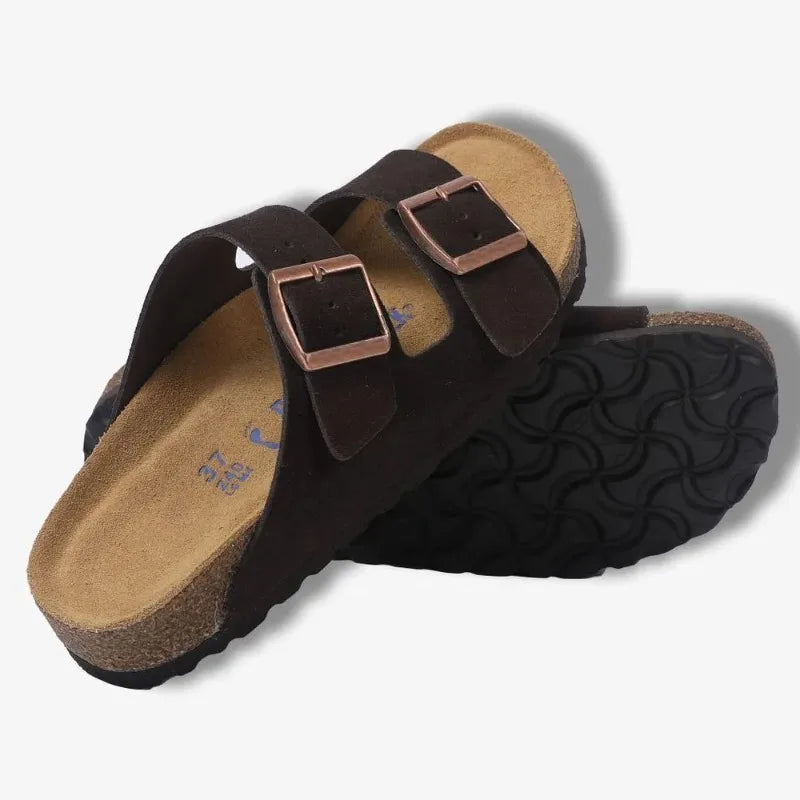 High Quality Leather Sandals for Men and Women CasualComfortable Anti-Slip Spring and Autumn Beach Shoes for Fashion Slippers