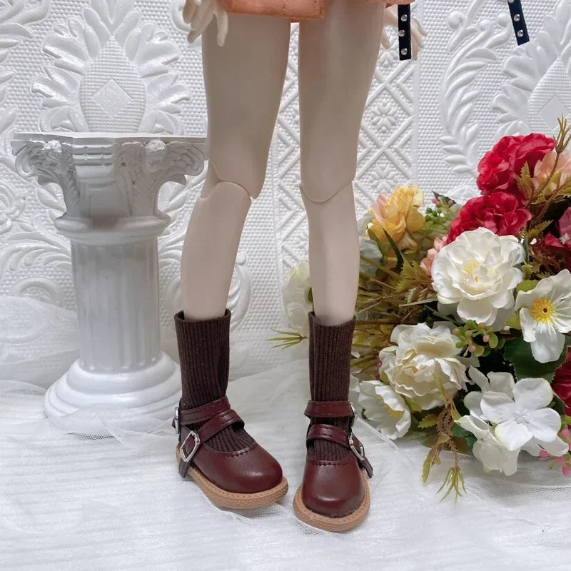 Fashion 60cm Doll Shoes Boots 1/3 Bjd Doll Shoes 7.5cm Foot Wear Simulation Shoes Toy Doll Accessories