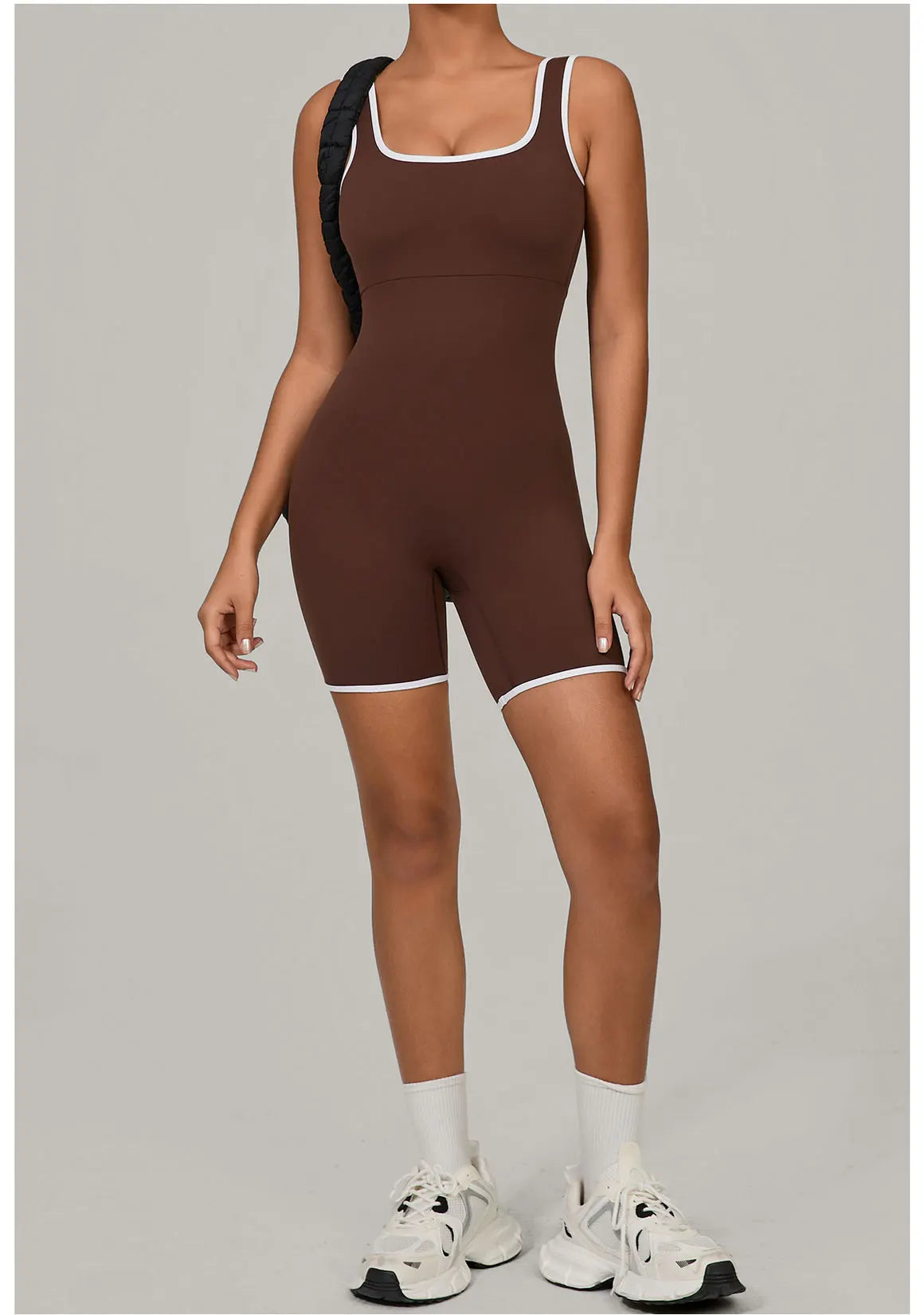 Jumpsuits Women Tracksuit One-Piece Suit Color Blocked Rompers Yoga Set Gym Push Up Workout Clothes Fitness Bodysuit Sportswear