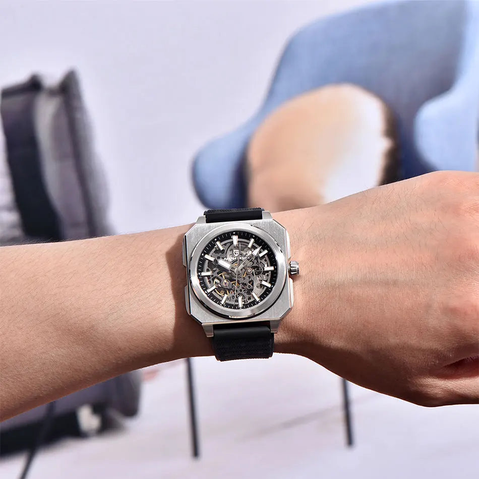 PAGANI DESIGN New Hollowed Men Mechanical Watch Top Brand Sapphire Glass Clock Classic Luxury Waterproof Automatic Men's Watches