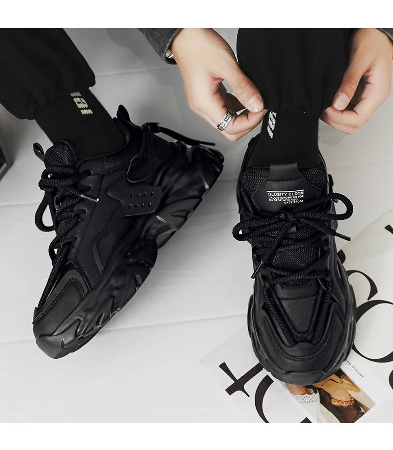 2025 New Men's Luxury Platform Sneakers Fashion Men Running Shoes Increased Breathability Man Shoes Lace Up Zapatillas De Hombre
