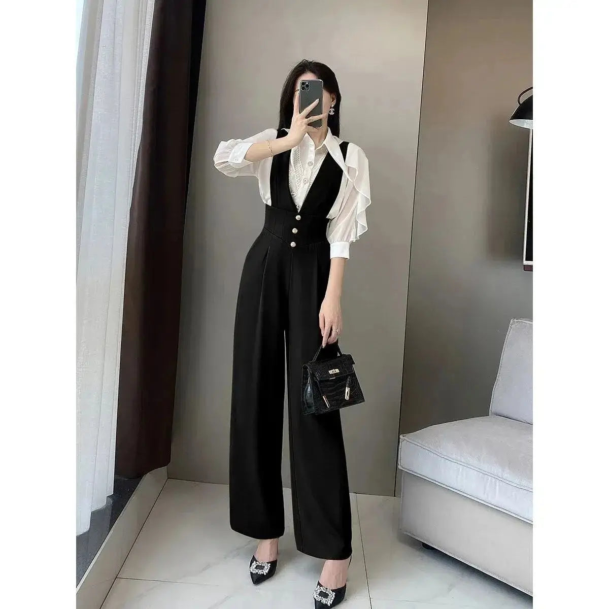 Jumpsuits Women Elegant Office Lady Solid All-match Fashion Simple Leisure Korean Style Comfortable Autumn Design Classic New