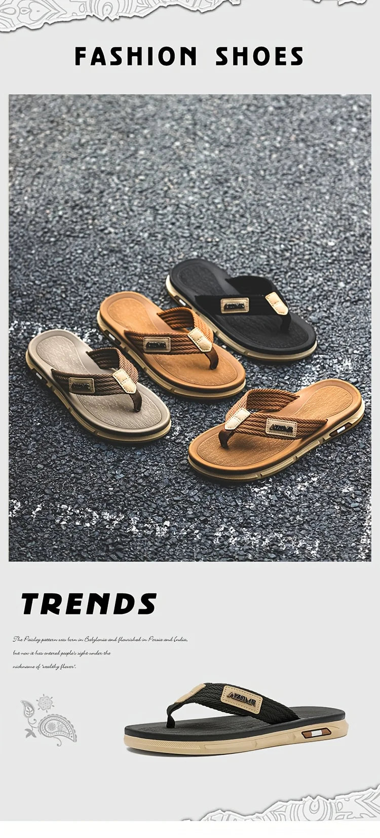 Stylish, versatile men’s moccasin sandals with soft soles, comfortable, slip-resistant, and durable, perfect for outdoor use.