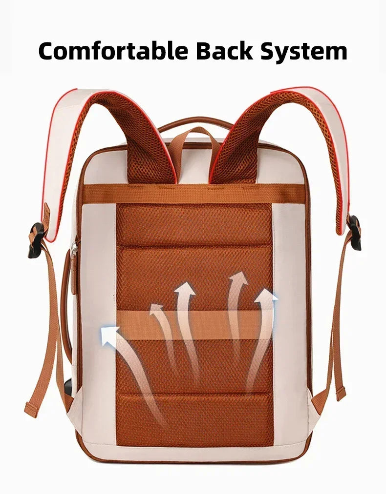 Women Business Backpack Waterproof Laptop Computer Pack Weekender Commuter Bag With USB Port College Student Bags Travel Daypack