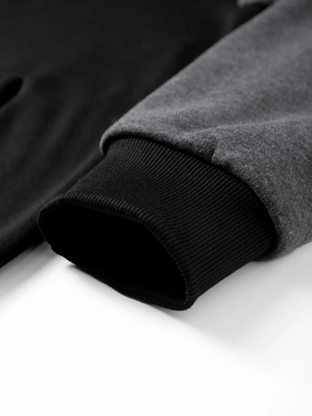 Autumn Winter Men's Color Blocking Hoodies Zipper Closure Long Sleeve Jacket Male Loose Casual Sports Multi Pockets Sweatshirt