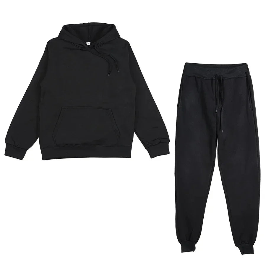 Men's sportswear hoodie set hoodie+pants sportswear spring and autumn set jogging pants running men's sportswear