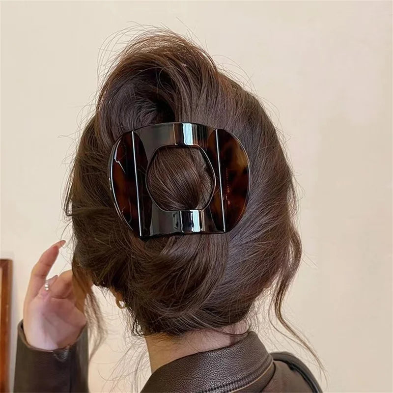 Leopard Large Hair Claw Clamp Duckbill Hair Clip for Women Girls Hairpins Ponytail Styling Tools Hair Accessories Headwear BAZAARHUBO