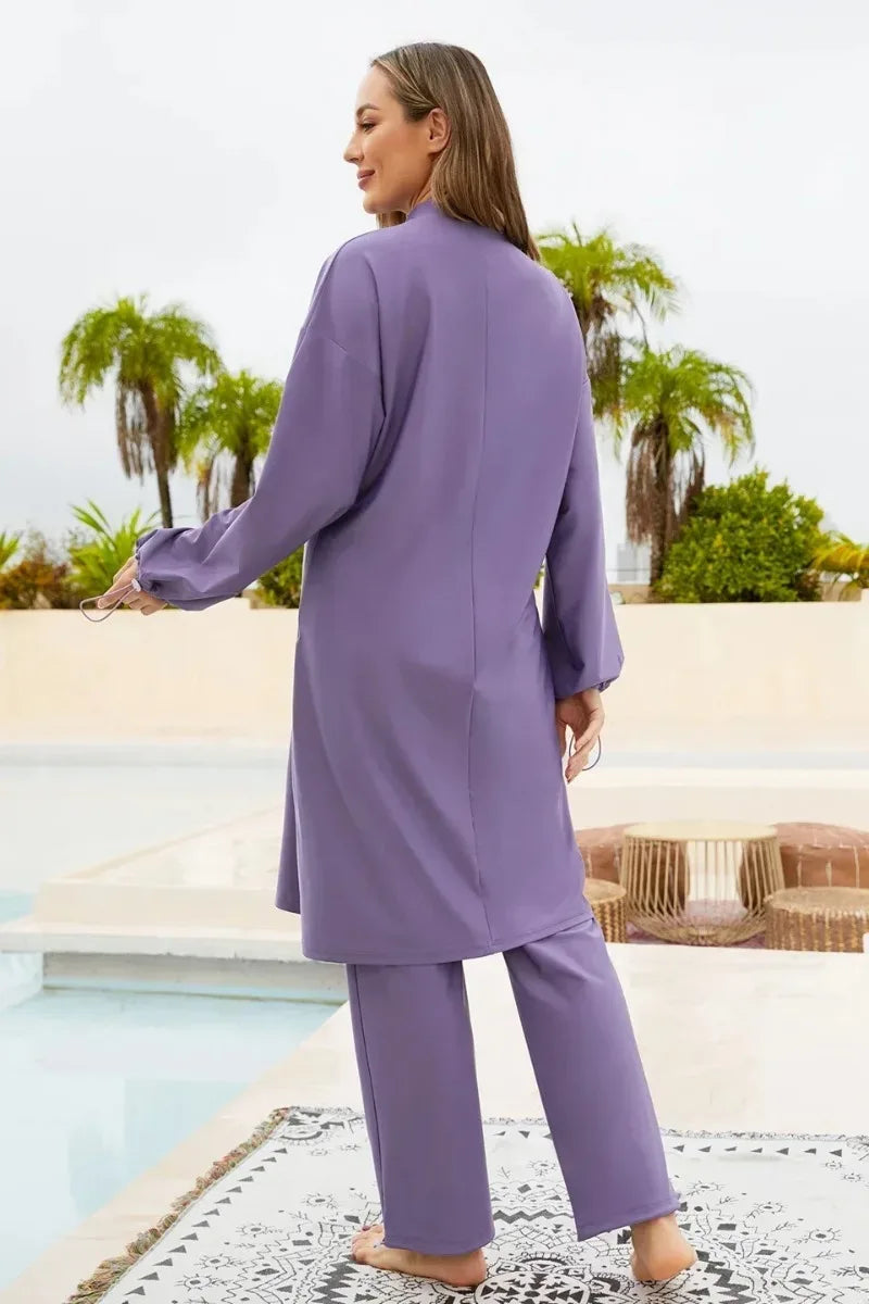 Muslim Femme Swimwear 2025 with Hijab Islamic Mujer Clothing Swimming Suit Modest Swimsuits Beach Cover Ups for Women