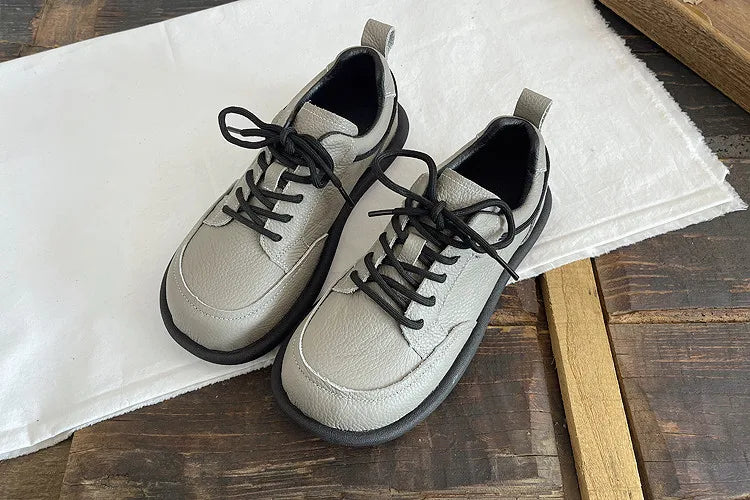 Careaymade-Genuine leather Spring single shoe soft comfortable flat shoes Cow leather low-top flats shoes,vintage women's shoes
