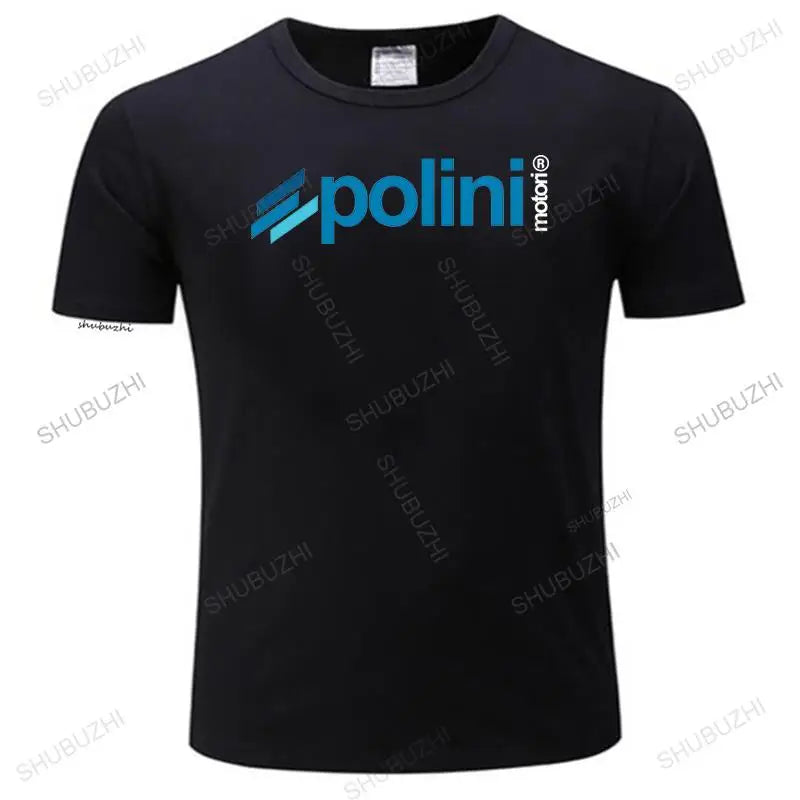 Fashion brand t-shirt mens loose style tees New Black T Shirt Polini Italy Scooter Racer Custom many color tops unisex tee shirt