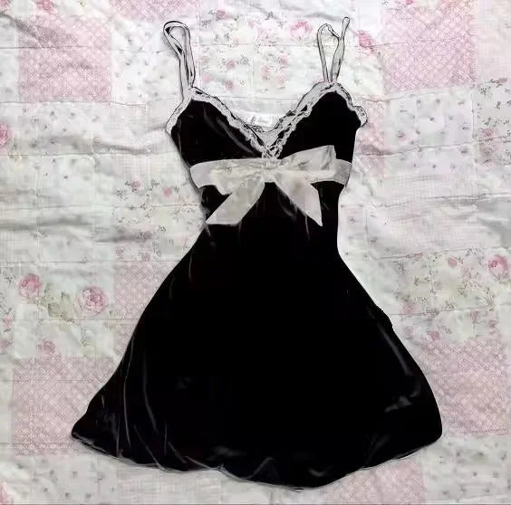 NEW Rock Goth Hip Hop Y2K Dress Frock Streetwear High Street Fashion Sexy Jersey Dress Classic Minimalist Yarn Skirt Casual