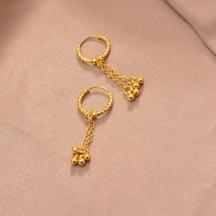 Ethiopian Gold Color Earrings For Woman African Fashion Wedding Bridal Party Wife Earrings Jewelry New
