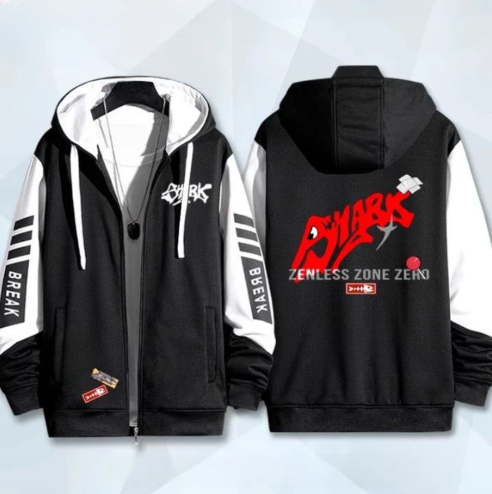 Anime Zenless Zone Zero Zip Up Women/Men Hoodie Sweatshirt ZZZ ZZZERO Ellen Joe Cosplay Zipper Hooded Jacket Outwear BAZAARHUBO