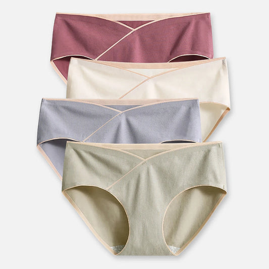 Pregnancy Clothes Females Maternity Panties Mid Waist Antibacterial Summer Thin Breathable Abdominal Support Women's Underpants