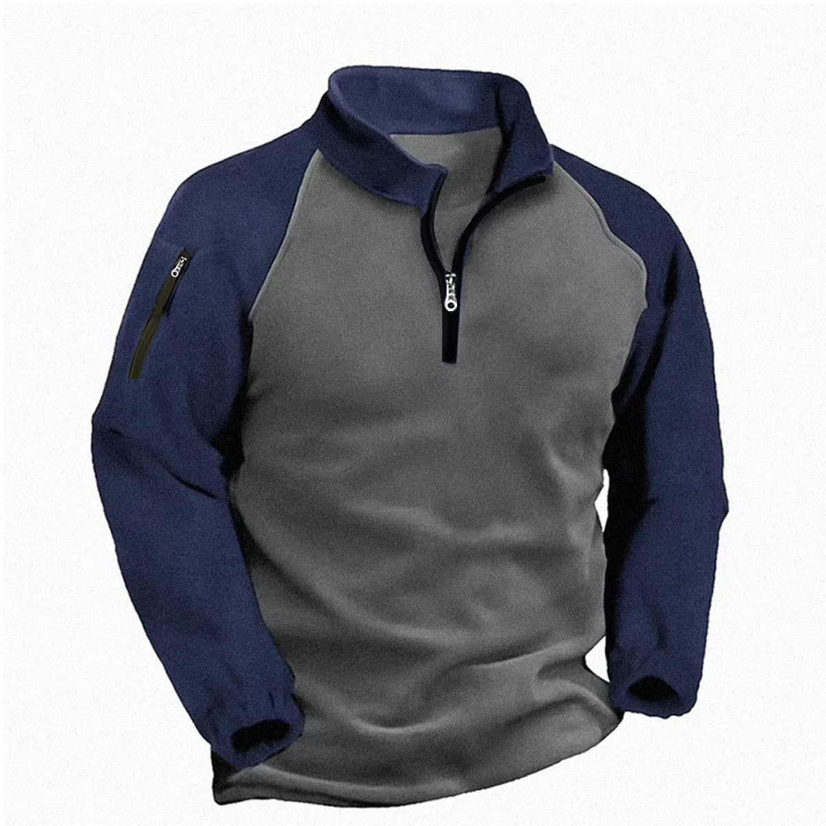 2024 New Half Zipper Tactical Jackets Men's Winter Warm Fleece Sweatshirts Outdoor Hunting Shooting Patchwork Pullover Coats Men