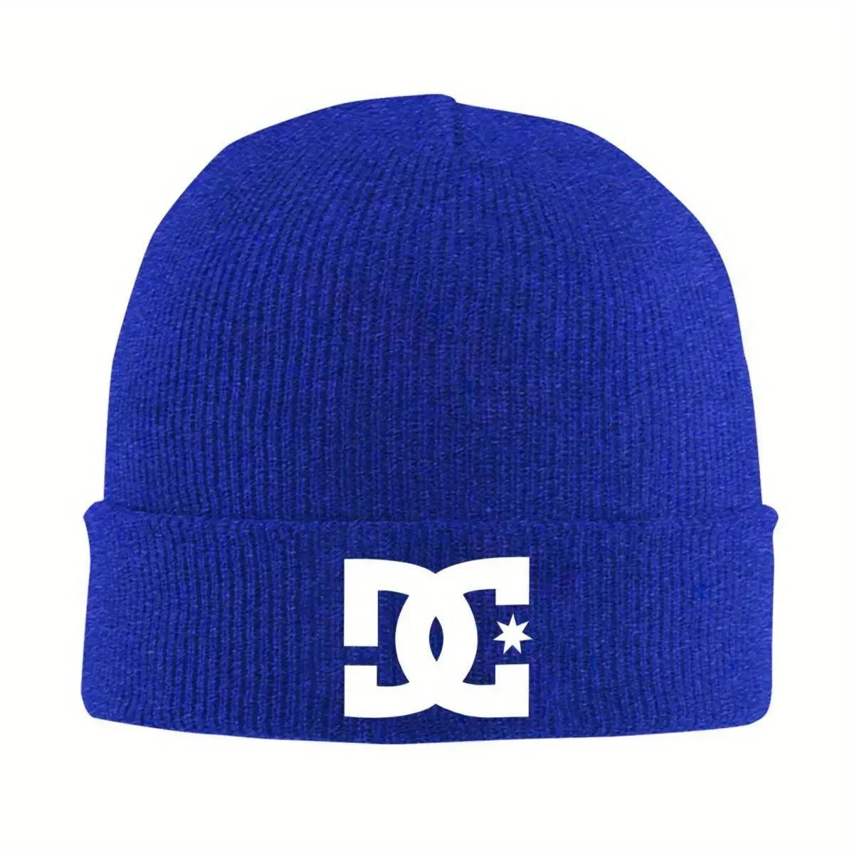 DC Shoe Co Warm Knitted Cap Fashion Bonnet Hat Autumn Winter Outdoor Beanies Hats for Unisex Adult BAZAARHUBO