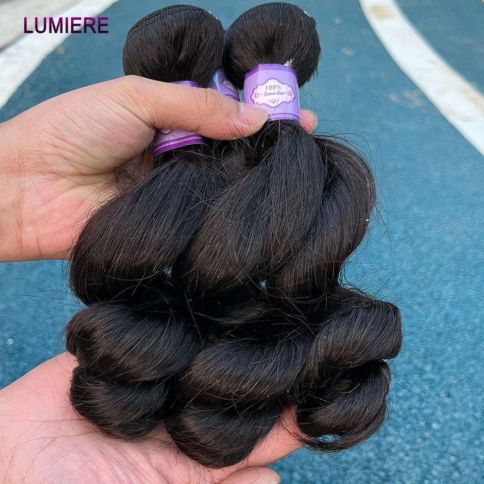 8-40 Inchs Loose Wave Bundles Brazilian Human Hair Weave Bundles 1/3/4 Bundles Deal Top Quality Human Hair Extensions Wholeasle