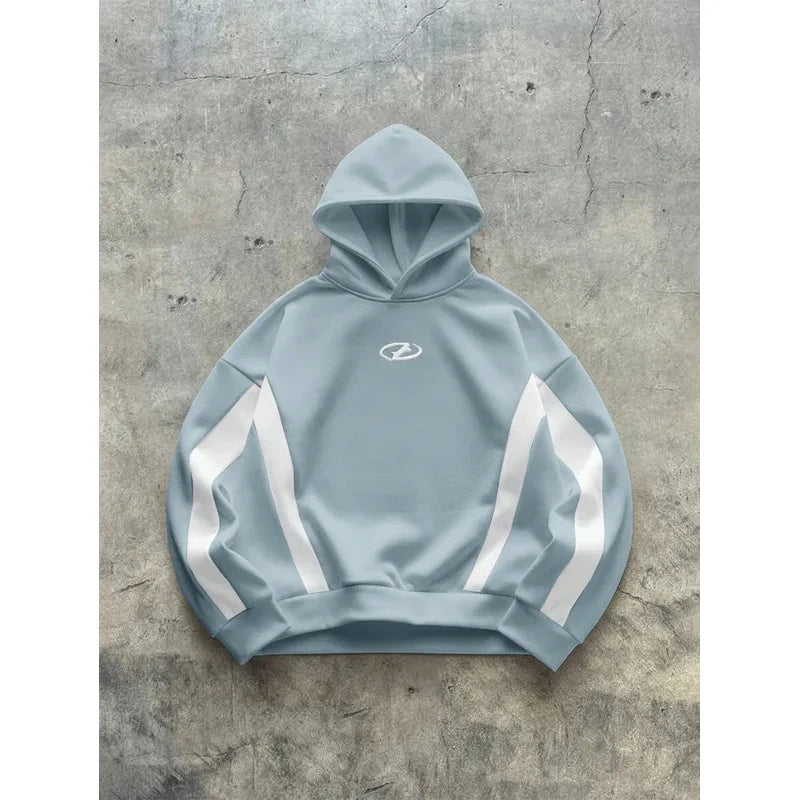 The new men's hooded sweatshirt for Spring and Autumn 2025 is casual fashionable and comfortable with 3D pattern printing BAZAARHUBO