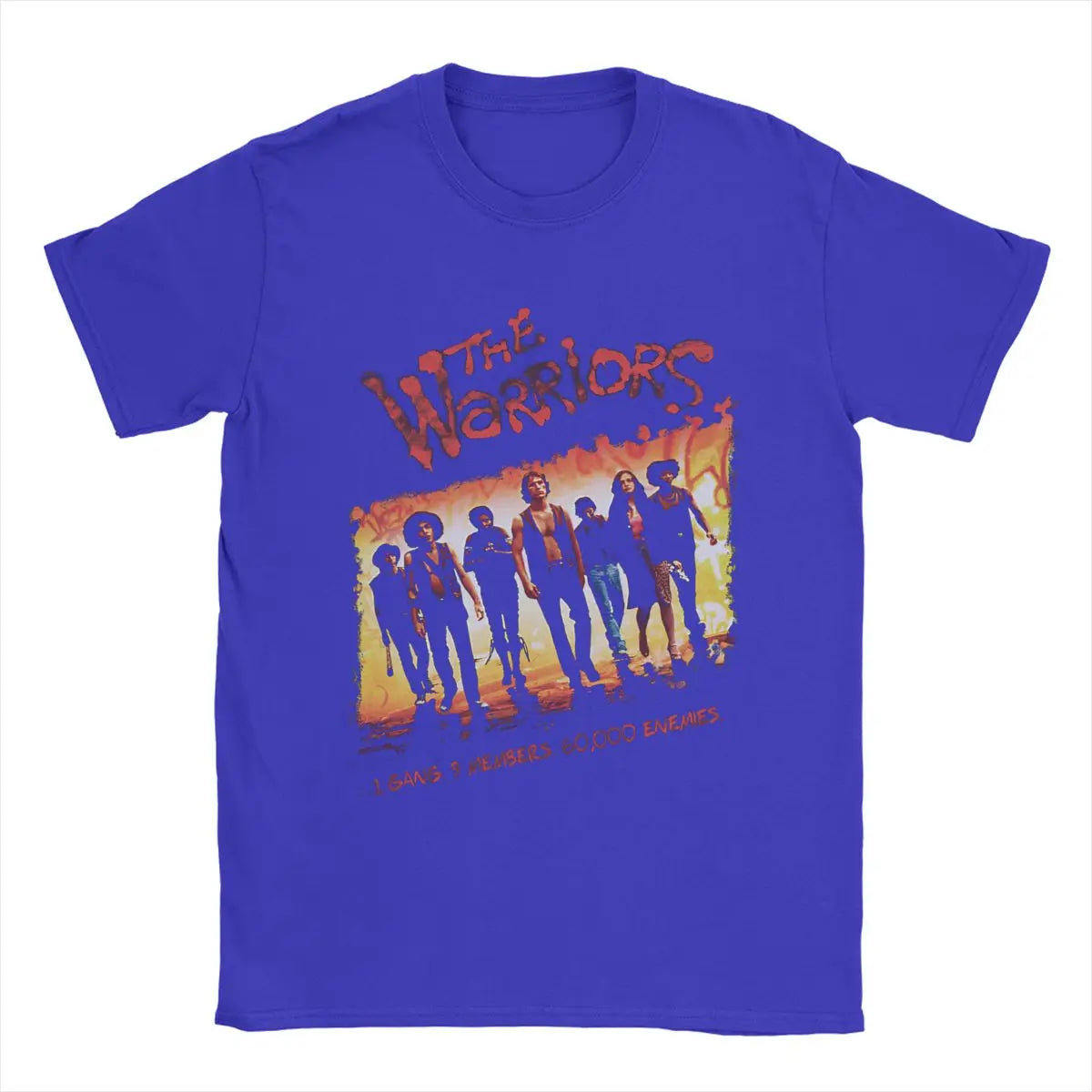 Novelty The Warriors One Gang T-Shirt for Men Crewneck Pure Cotton T Shirts Short Sleeve Tees Graphic Tops