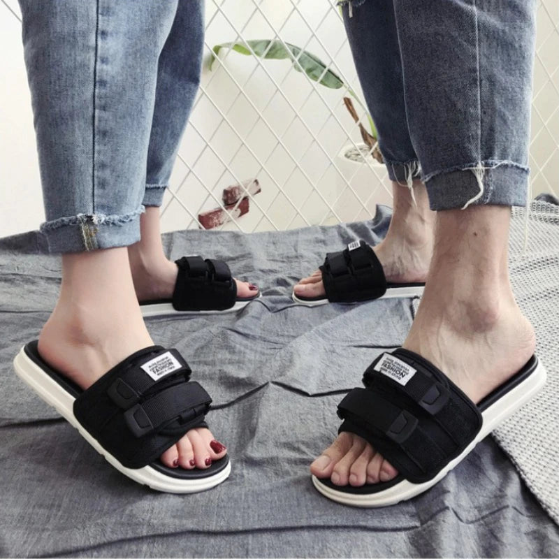 Trendy and Fashionable Sandals and Slippers 2023 Summer New Daily Outwear Slippers Couples Versatile Classic Casual Slippers