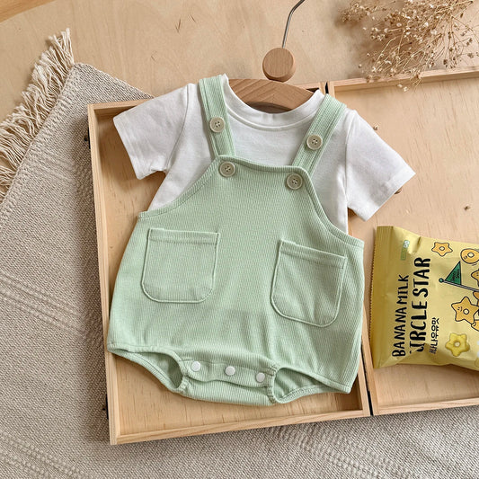 Baby Romper Fashion Toddler Clothes Short Sleeve Newborn Bodysuit Infant Jumpsuits 0-18 Months
