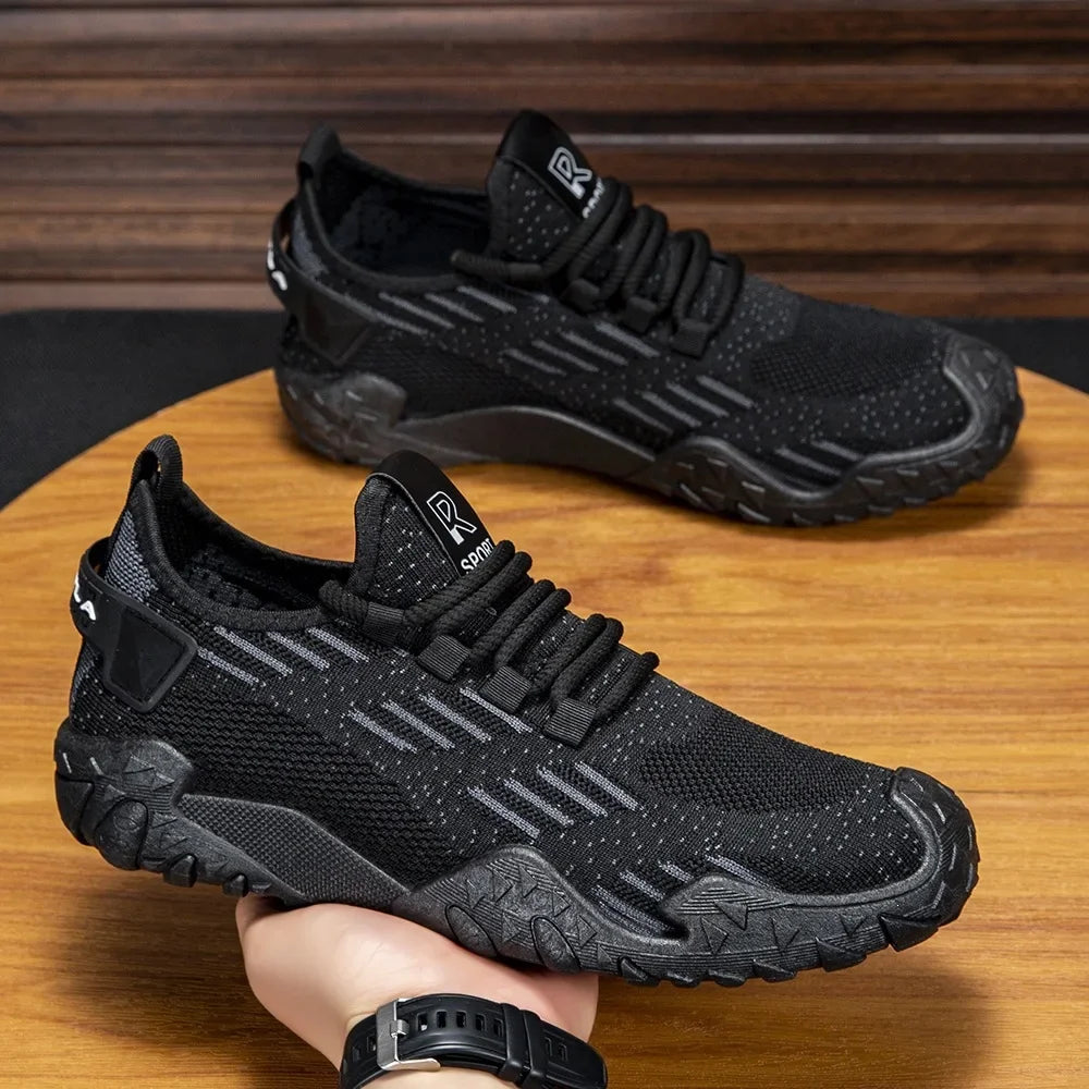 2026 New Men Shoes Breathable Non-slip Hollow Out Outdoor Running Shoes Trendy Sports Casual Sneakers