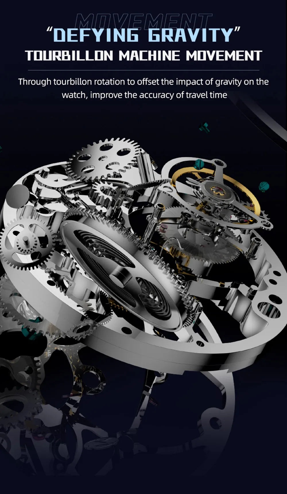 AESOP Flying Tourbillon Skeleton Mechanical Luxury Watches Waterproof Wristwatches Watch Brand For Men Movement Sapphire 2023