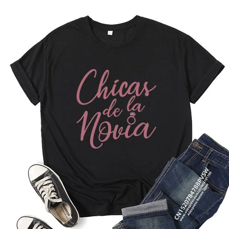 Bachelorette Party T Shirt Bride Tribe Hen Party La Novia Wedding Gift Shirt
