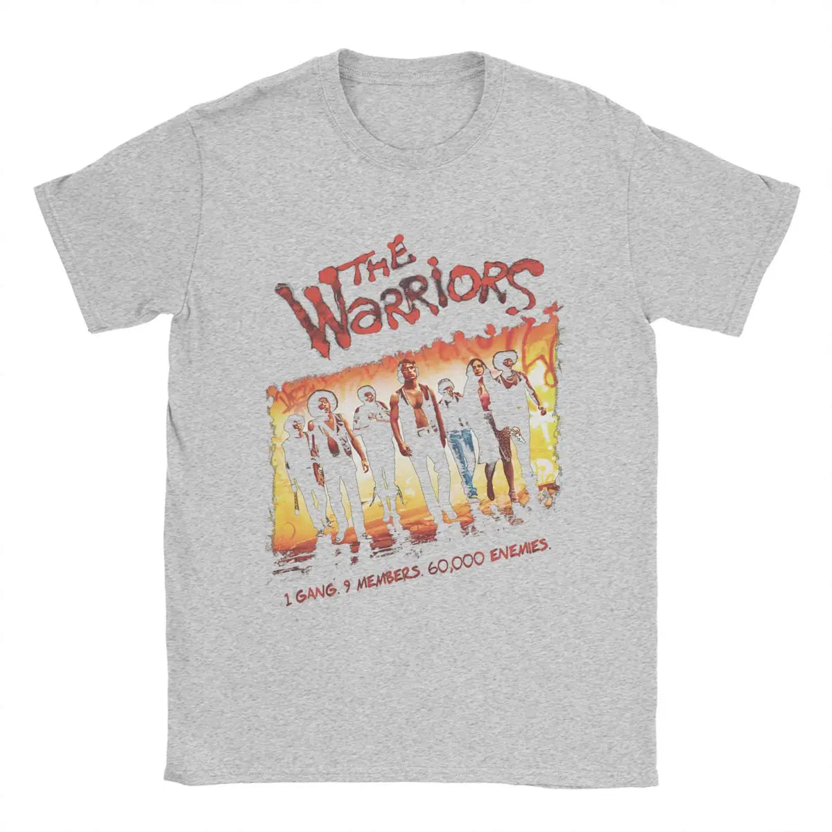 Novelty The Warriors One Gang T-Shirt for Men Crewneck Pure Cotton T Shirts Short Sleeve Tees Graphic Tops