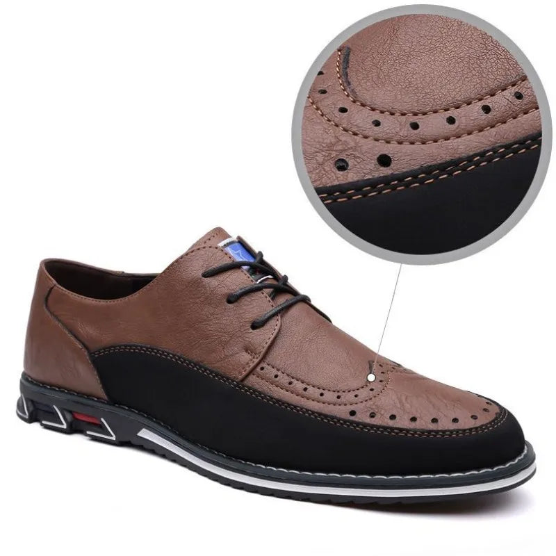 Large Size Men's Lace - Up Casual Shoes Cushioned Sole Ankle Support Fashionable Choice work office shoes big size 50 51 52 53