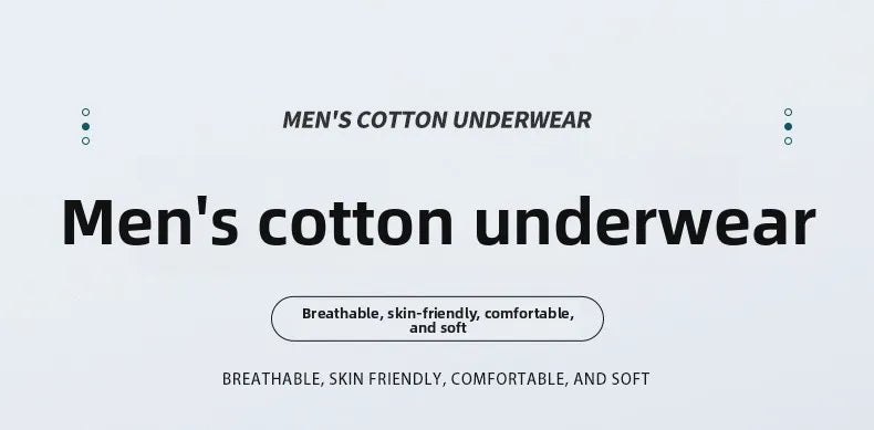 Men's Underwear Is Comfortable and Breathable, with a Trendy American Retro and Ethnic Style. It Is a Men's Mid Rise Shorts