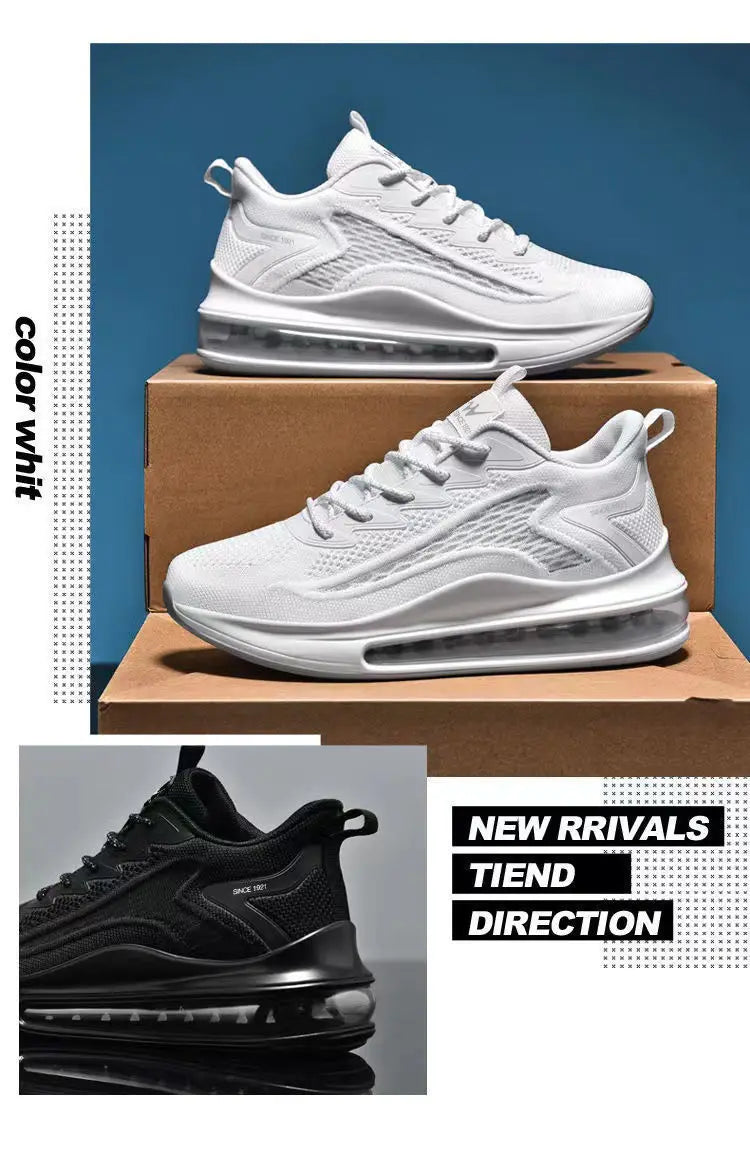Men's Running Shoes Spring 2026 New Style Shock Absorption Air Cushion Sports Shoes Korean Version Heightening Fashion Casual...
