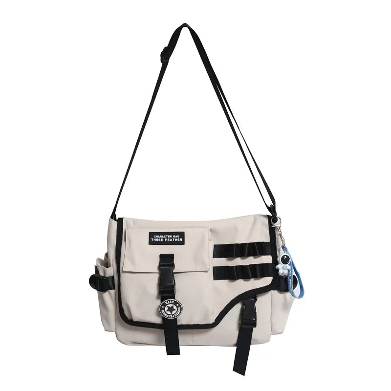 Canvas Crossbody Bags for Women 2023 Nylon Men Postman Student Shoulder Messenger Bag Large Satchel Fashion Bookbag Big Handbags