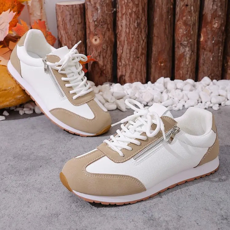 Roman Trendy Spring/Autumn Running Shoes Student Campus Flat Vulcanized Shoes Fashion Sneakers Casual Comfortable Round Head