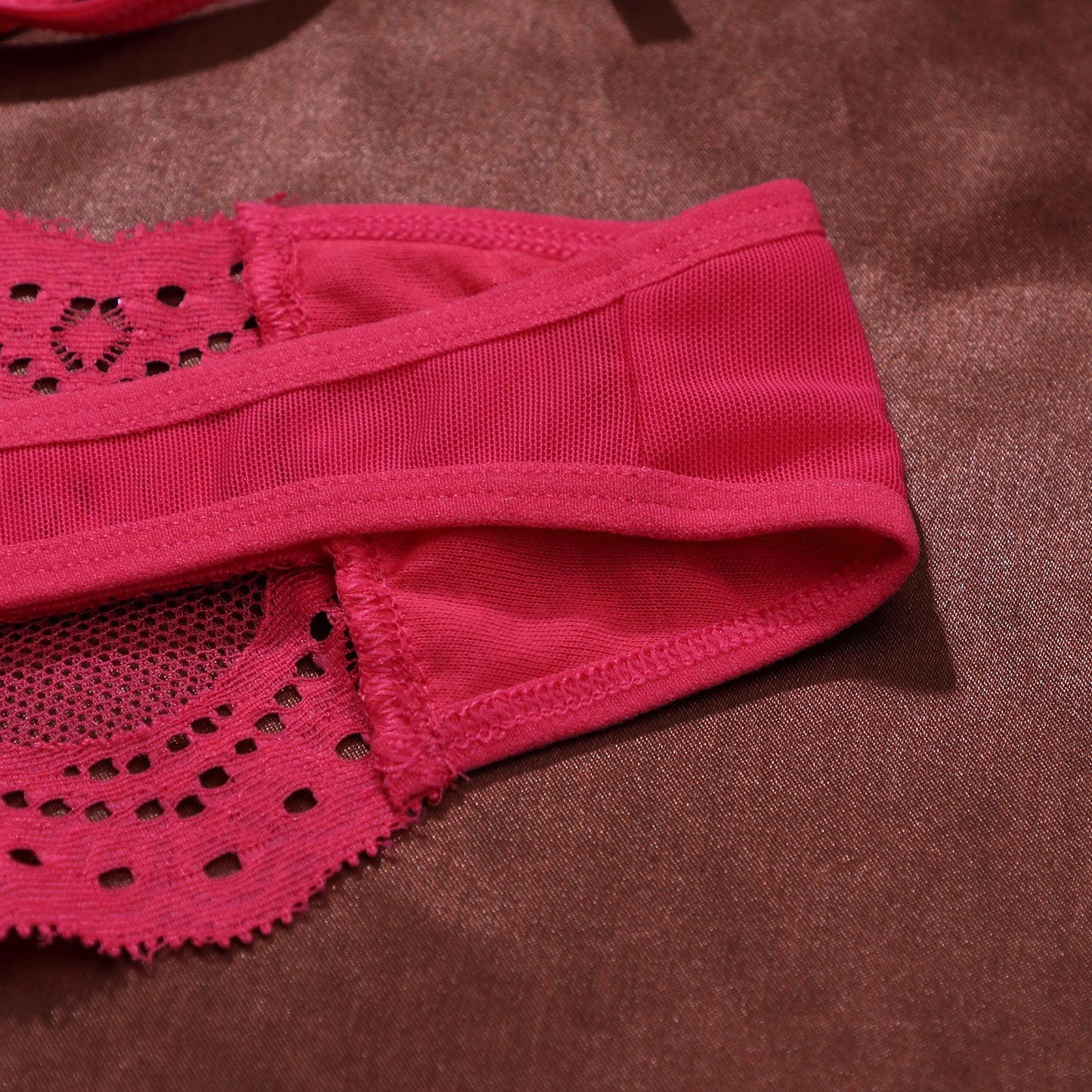 Detachable And Adjustable Waistband  Lace Trim Underwear Women Sexy Low Waist Perspective Temptation Thong Bow Lingerie
