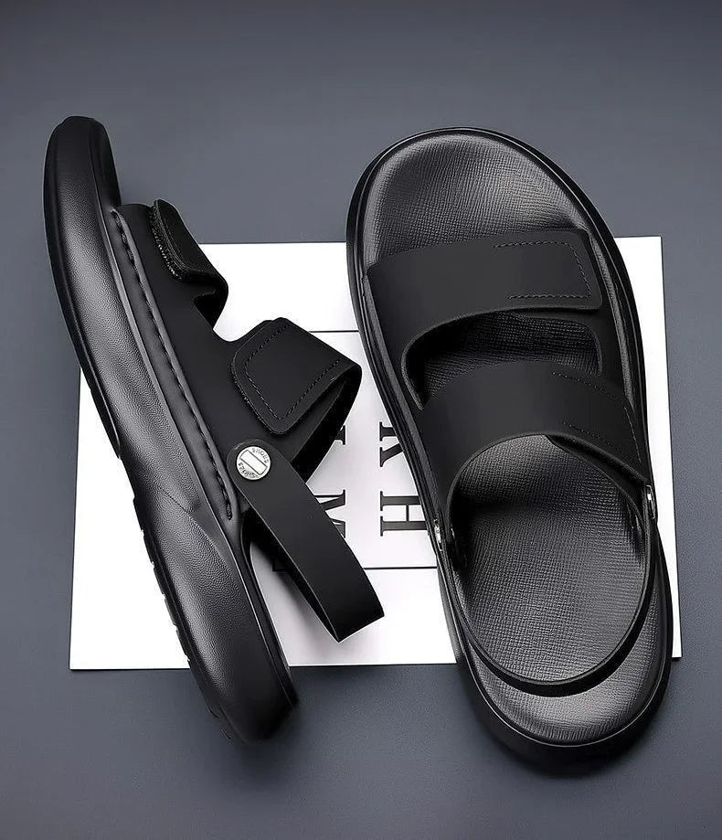 2026 New Men Sandals Casual Breathable Soft Sole Non-Slip Outdoor Fashion Beach Shoes Travel Slippers
