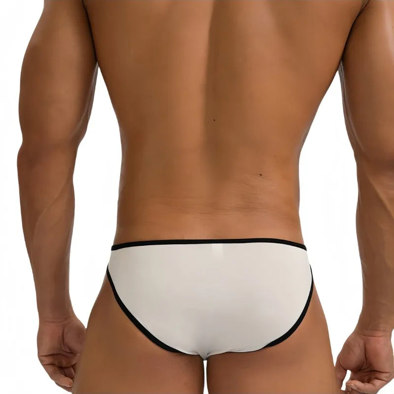 6Pack Mens Bikini Thin Ice Silk Breathable Men Briefs U Convex Low Waist Sexy Men Underwear