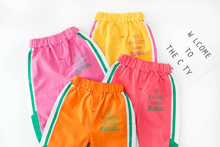 Fashion Children Boys Girls Clothing Suit Spring Autumn Baby Cotton Jacket Pants 2Pcs/Sets Infant Casual Outfits Kids Tracksuits