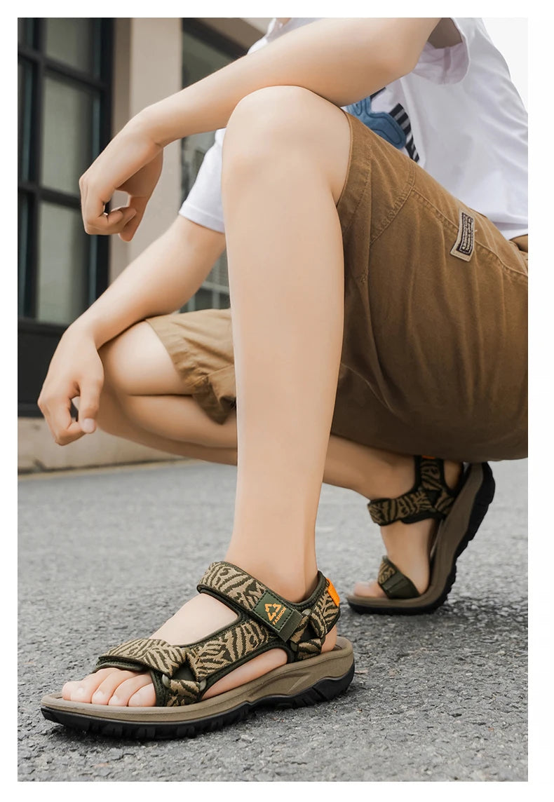 Men's Sport Sandals, Open Toe Water Sandals Waterproof Lightweight Casual Athletic Sandals for Outdoor Beach Travel Summer 40-45