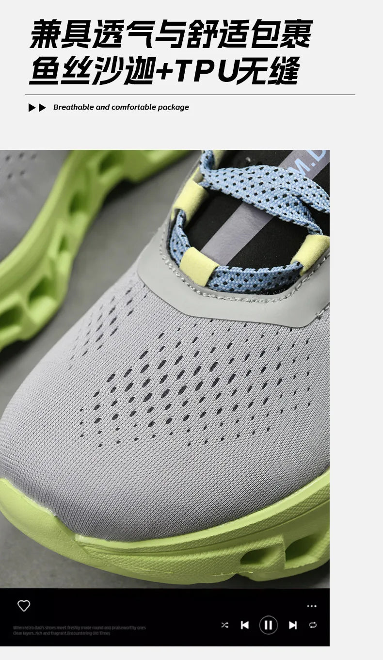2026 Air Cushion Running Shoes Jogging Marathon Men Sports Breathable Lightweight Women's Comfortable Nonskid Leisure Sneakers